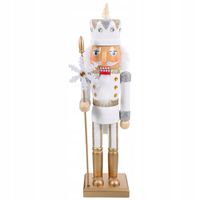 DREWNIANA FIGURKA DZIADKA DO ORZECHÓW ŚWIĄTECZNA DEKORACJA,OZDOBA NA BIURKO