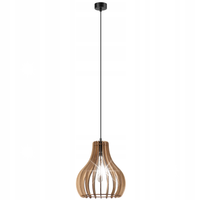 LAMPA WISZĄCA ZWIS LAMKUR TUCCI 50119 1xE27 DĄB/CZARNA