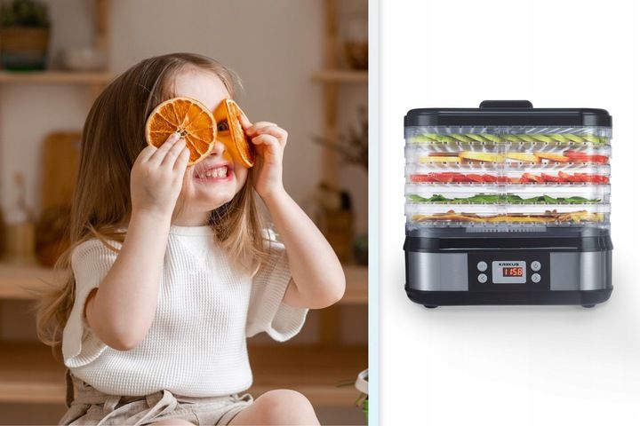Duża Suszarka spożywcza do Grzybów Owoców Warzyw Dehydrator Timer Krexus zdjęcie 7
