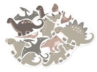 Dekoracja dwustronna Dinozaury, 12 szt.