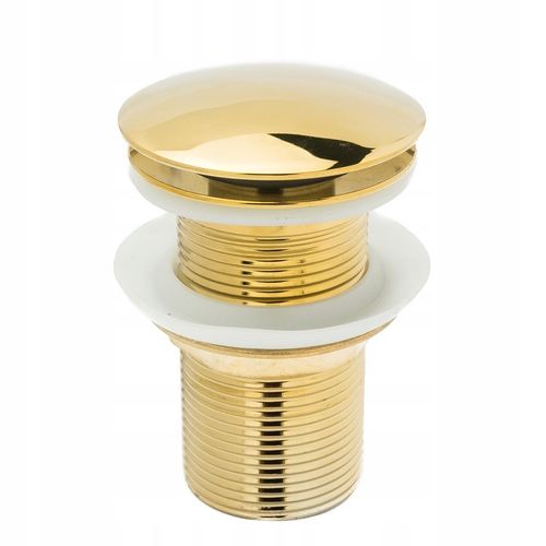 KOREK UMYWALKOWY KLIK-KLAK ZŁOTY BEZ PRZELEWU DUŻY na Arena.pl