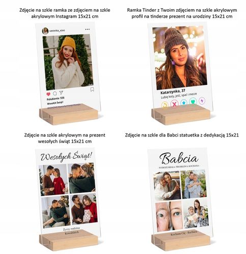 Podziękowanie prezent dla rodziców na ślub Wasze zdjęcie na szkle w 1 dzień na Arena.pl