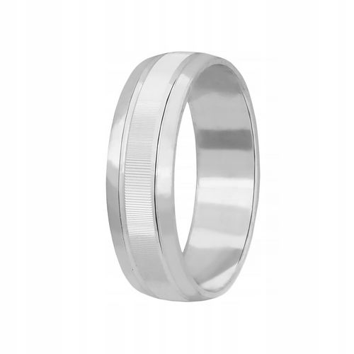 Pierścionek Męski srebrny pr. 925 Obrączka Diamentowana szer. 6 mm | r. 23 na Arena.pl