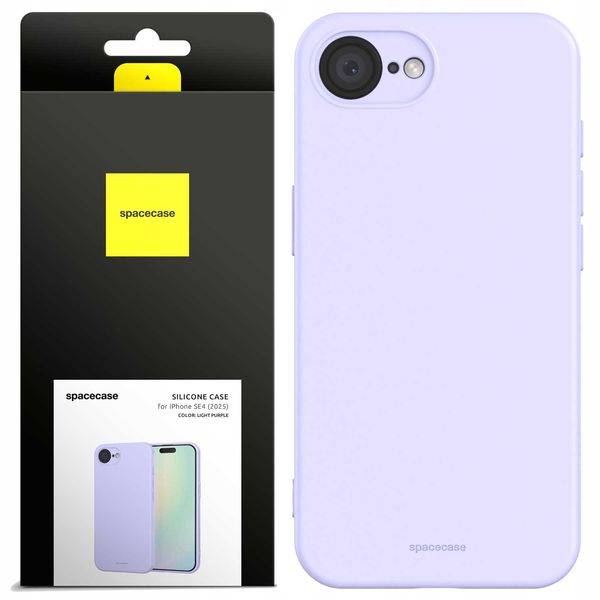 Spacecase Silicone Case 3.0 iPhone 16E light purple zdjęcie 1