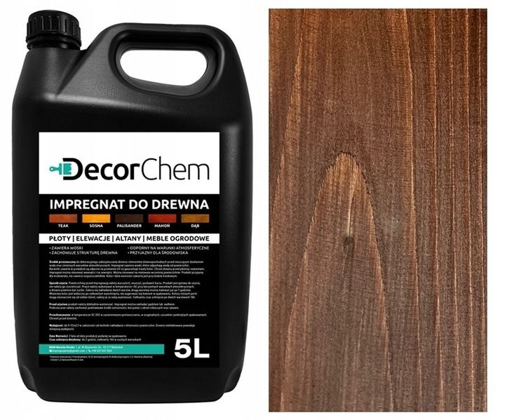 IMPREGNAT farba do drewna palisander 5l DecorChem zdjęcie 1