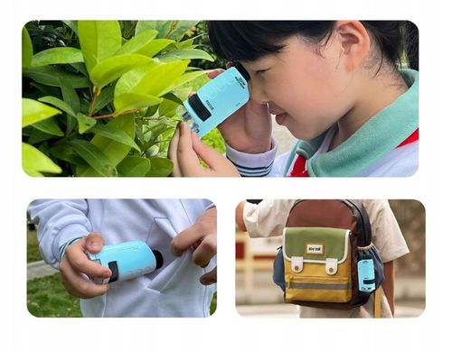 MIKROSKOP EDUKACYJNY KIESZONKOWY DLA DZIECI LABORATORIUM 120x 60x PRZENOŚNY na Arena.pl