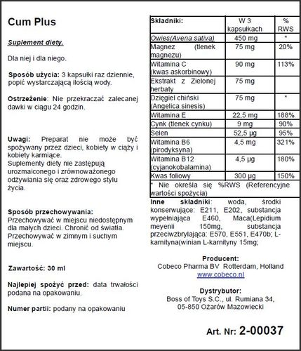 Supl.diety Cum Plus EAST na Arena.pl