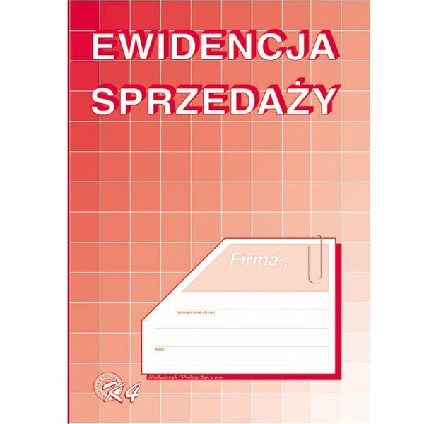 DRUK K4 EWIDENCJA SPRZEDAŻY zdjęcie 2