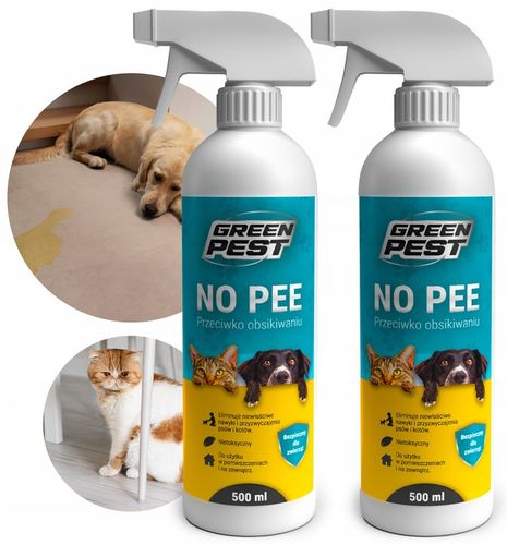 PŁYN ŚRODEK PREPARAT PRZECIW OBSIKIWANIU KOTÓW PSÓW NO PEE 500ML (2 na Arena.pl