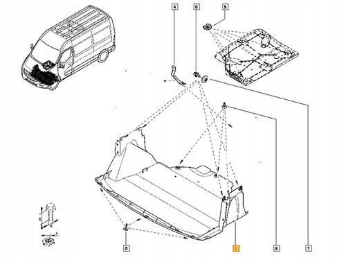 Osłona pod Silnik RENAULT MASTER 3 MOVANO B 2010-. na Arena.pl