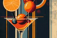 Plakat 91,5x61cm Koktajl w Stylu