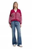 Tommy Jeans kardigan bawełniany kolor różowy DW0DW20257 R.XS