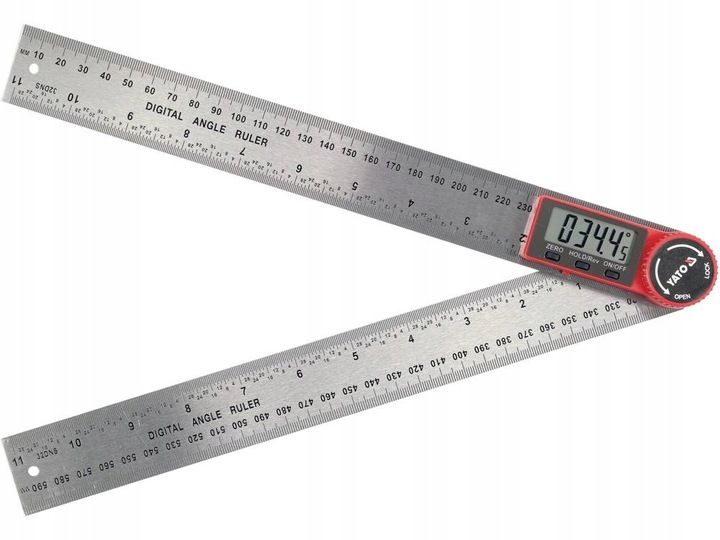 YATO KĄTOMIERZ CYFROWY ELEKTRONICZNY KĄTOWNIK LCD zdjęcie 3