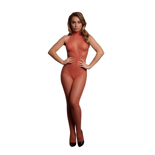 Fishnet And Lace Bodystocking - One Size zdjęcie 1