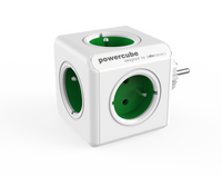 Listwa zasilająca allocacoc PowerCube Original - zielony, 5x 230 V