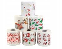 PAPIER TOALETOWY ŚWIĄTECZNY BOŻE NARODZENIE ŚMIESZNY PREZENT 4 ROLKI ŚWIĘTA