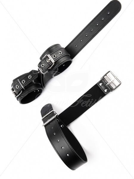 Bondage Collar And Wrist Cuffs zdjęcie 2