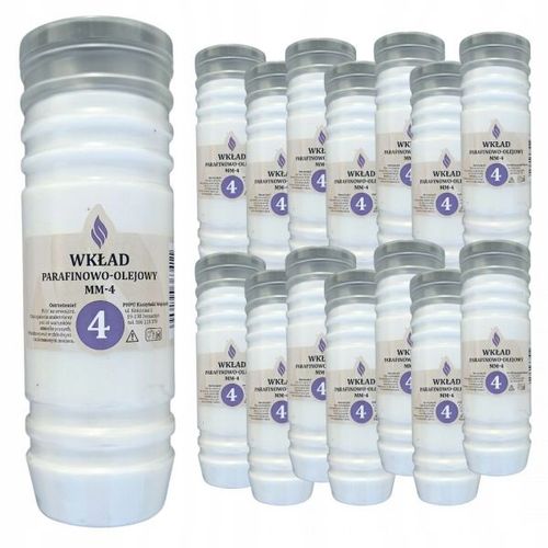 WKŁADY do ZNICZY 4 doby palenia OLEJOWE 15 sztuk na Arena.pl