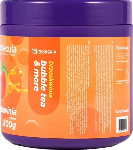KAWIOR o smaku Brzoskwinia 800g BUBBLE TEA zdjęcie 8