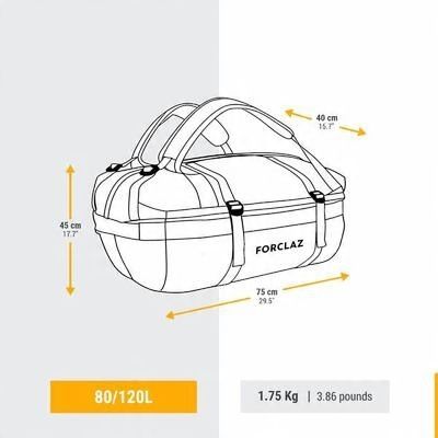 Torba trekkingowa Forclaz Duffel 80-120 litrów na Arena.pl