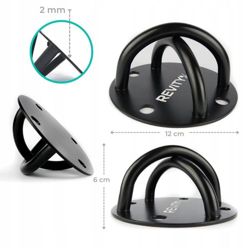 HAK MOCOWANIE SUFITOWE STALOWY UCHWYT DO MONTAŻU PASÓW TRX HUŚTAWKI WORKA na Arena.pl