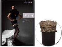 Pończochy samonośne 40 den z koronką Fiore Mocca 2