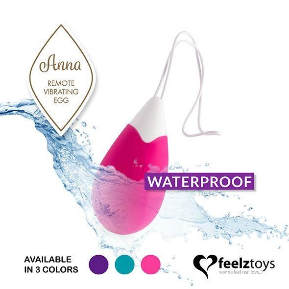 Feelztoys - Anna Vibrating Egg Remote Deep Pink zdjęcie 3