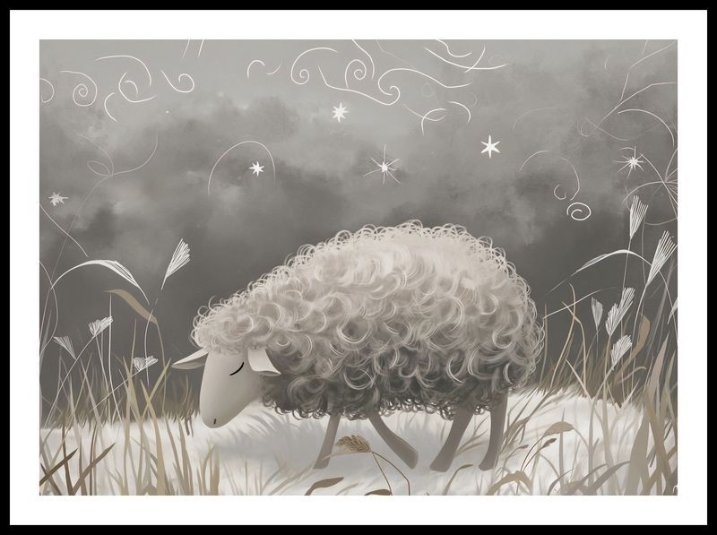 Plakat 70x50cm Bujna Owca zdjęcie 3