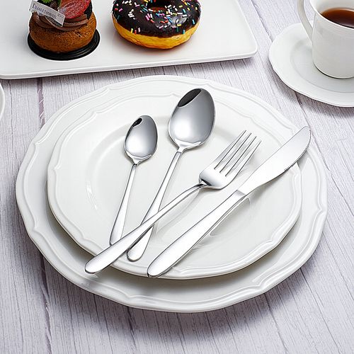 ZESTAW SZTUĆCE 72 elementów komplet SREBRNE 12 osób stal nierdzewna PUDEŁKO na Arena.pl