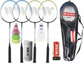 ZESTAW DO BADMINTONA WISH 4 x RAKIETKI , 6 x LOTKI ,TORBA