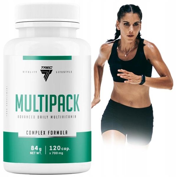 WITAMINY I MINERAŁY Trec Vitality MULTIPACK 120 kaps KOMPLEKS DLA ZDROWIA zdjęcie 1