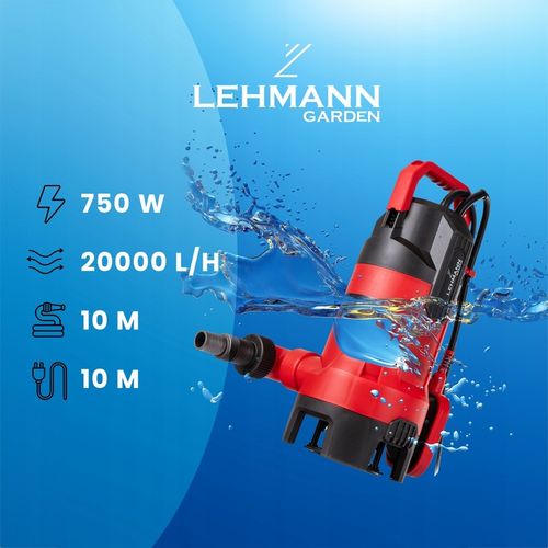 POMPA DO WODY BRUDNEJ CZYSTEJ SZAMBA ŚCIEKÓW PETA 20000l/h 750W na Arena.pl