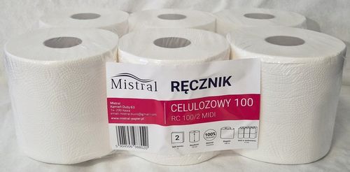 Ręcznik papierowy celuloza 100m x 6 szt. na Arena.pl
