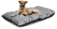 Legowisko dla psa poduszka PRESTIGE 120x80 cm wodoodporna kości czarne L