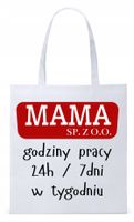 Dla Mamy Mamusi Prezent Torba Eco Biała Shopper Z Nadrukiem Ze Zdjęciem