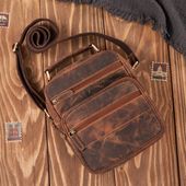 saszetka męska na ramię skórzana vintage do pracy praktyczna