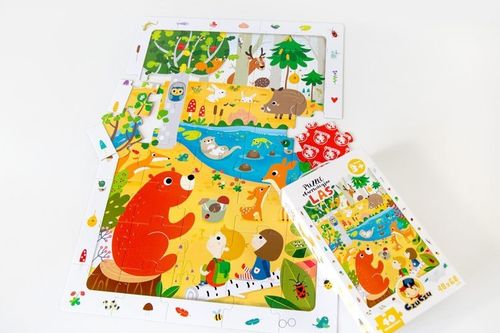Puzzle obserwacyjne Las 40 elementów na Arena.pl
