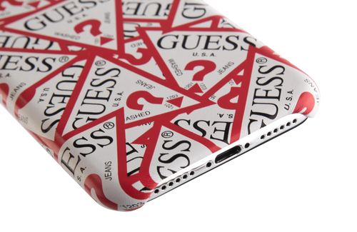 GUESS HARD CASE TRIANGLE Apple iPhone X - WHITE na Arena.pl