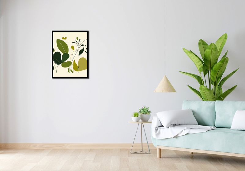 Plakat 50x65cm Świeżość Liści zdjęcie 4