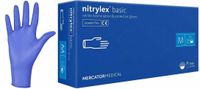 rękawice nitrylowe 100 szt. nitrylex basic dark blue 8-m