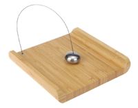 Serwetnik bambusowy NATURAL LIFE z obciążnikiem stal nierdzewna 21 x 21 cm