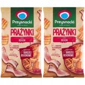 Przysnacki Prażynki o smaku bekon 120 g x 2 sztuk