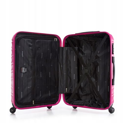 WITTCHEN średnia walizka z ABS-u żebrowana różowa na Arena.pl