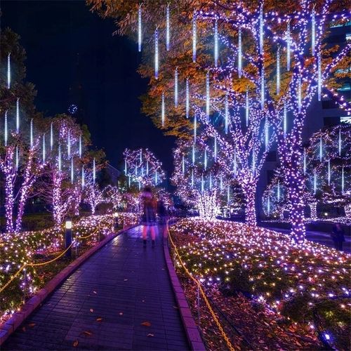 SOPLE METEORY MULTIKOLOR LED LAMPKI PADAJĄCY ŚNIEG 30cm Kolorowy na Arena.pl