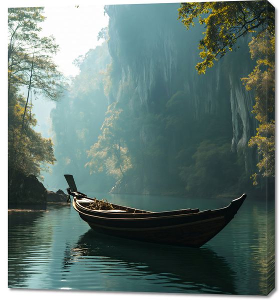 Obraz 90x100cm Samotność na Tafli zdjęcie 1