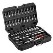 zestaw kluczy nasadowych 1/4'' 46szt - t n10-004