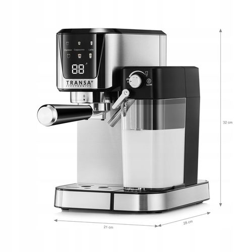 Ekspres ciśnieniowy kolbowy ze spieniaczem AUTOMAT LCD Pompka ULKA 20 BAR na Arena.pl