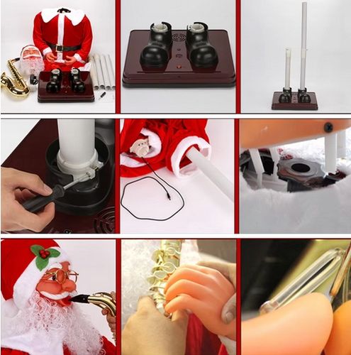 OGROMNY MIKOŁAJ 180cm FIGURA TAŃCZY ŚPIEW OZDOBA BOŻE NARODZENIE ŚWIĄTECZNA na Arena.pl