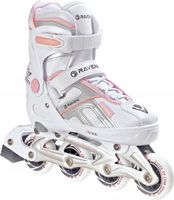 Rolki RAVEN Pulse White/Pink 33-36 Kauczuk