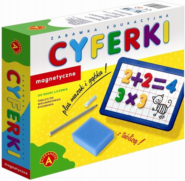Cyferki magnetyczne z tablicą 04182 zdjęcie 1